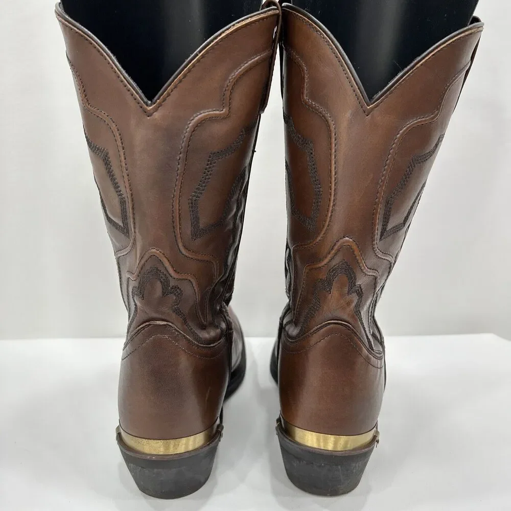 Laredo Men's Size 10D Brown Atlas Leather Boots Western‎ Cowboy